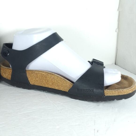 Birkenstock Women's Rio US9N EU40 Black Birko-Flor Flat Strappy sandals Shoes - Picture 6 of 16